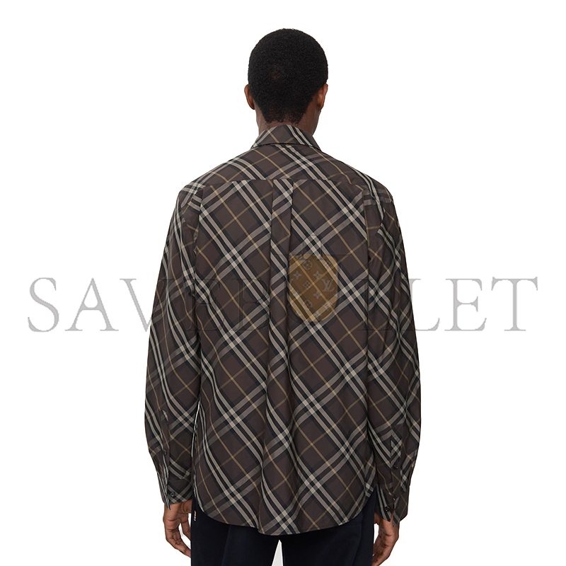 Bv*b*rry relaxed fit check cotton shirt 81150891